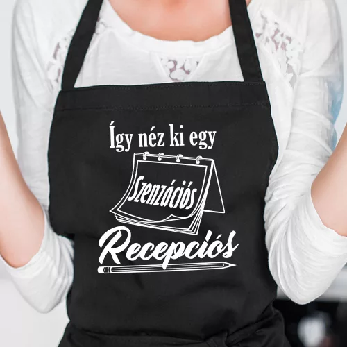Szakmás_ajándék_Szenzációs_recepciós_kötény_