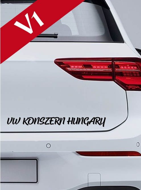 Autós matrica_Matrica VW Konszern Hungary Webshop