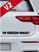 Autós matrica_Matrica VW Konszern Hungary  