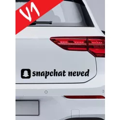 Autós_matrica_Matrica_Snapchat_névvel__Webshop