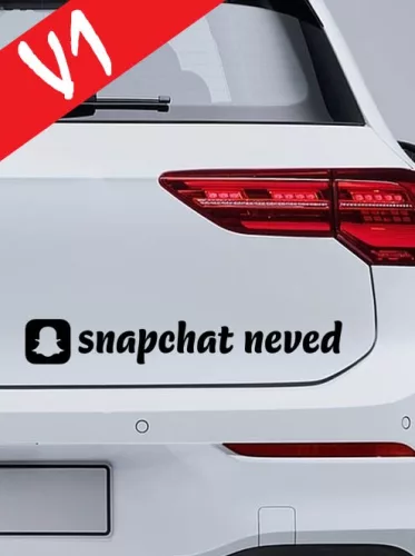 Autós_matrica_Matrica_Snapchat_névvel__Webshop