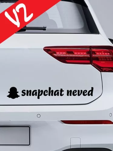 Autós_matrica_Matrica_Snapchat_névvel__Webshop