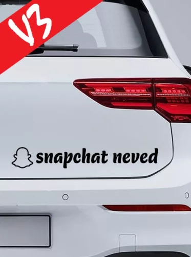 Autós_matrica_Matrica_Snapchat_névvel__Webshop