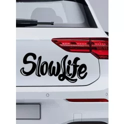 Autós_matrica_Matrica_Slow_Life__Webshop