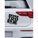 Autós_matrica_Matrica_Never_too_low__Webshop