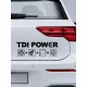 Autós_matrica_Matrica_TDI_Power_logóval__Webshop