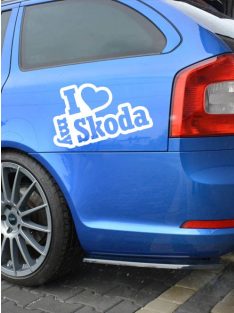 Autós matrica_Matrica I Love My Skoda 