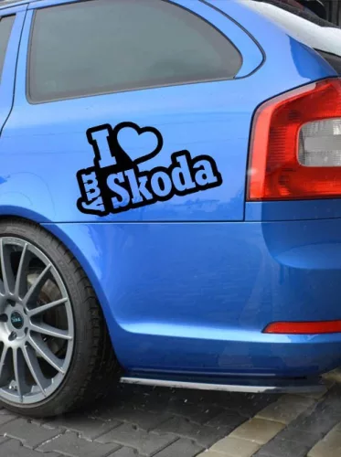 Autós_matrica_Matrica_I_Love_My_Skoda__Webshop