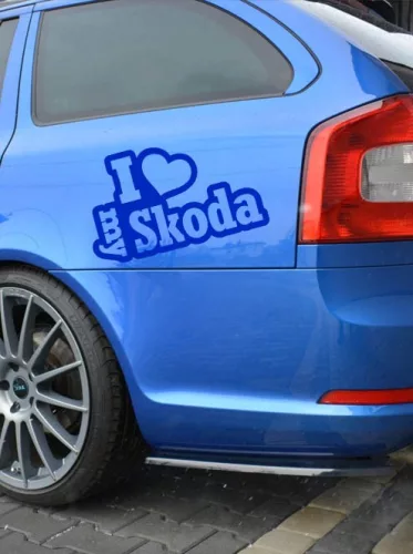 Autós_matrica_Matrica_I_Love_My_Skoda__Webshop