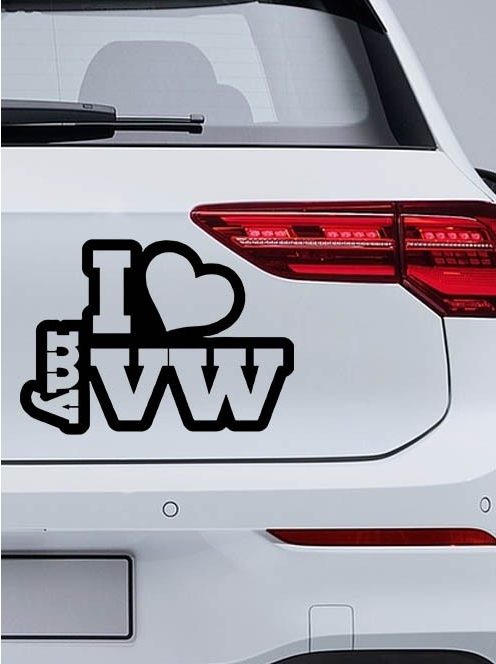  Matrica I Love My VW  