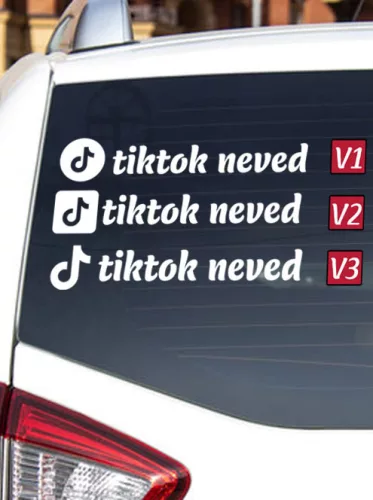 Autós_matrica_Matrica_egyedi_TikTok_neves__Webshop