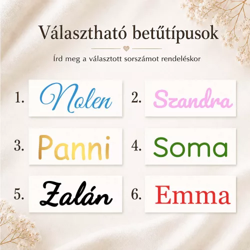 Neves_öntapadós_matrica_Egyedi_névvel_Betűtípus_választék