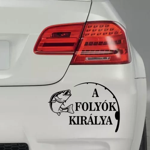 A_folyók_királya_matrica_Horgász_meglepetés_Ajándékötlet