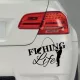Pecás_Ajándék_Fishing_Life_matrica_Autóra,_csónakra
