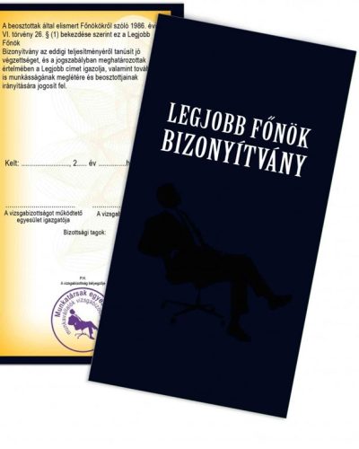 Vicces_bizonyítvány_Ajándék_főnöknek_