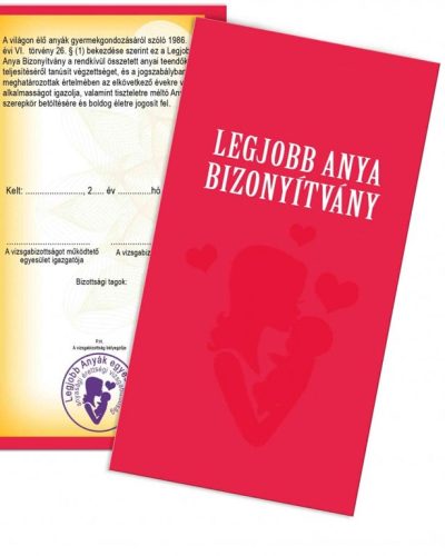 Vicces_bizonyítvány_Ajándék_anyának_