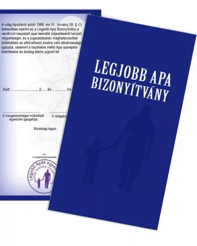 Vicces_bizonyítvány_Ajándék_apáknak_