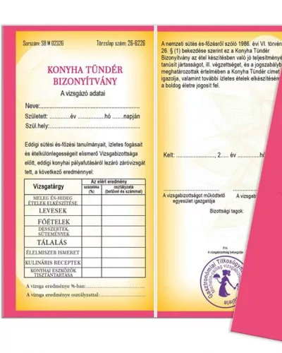 Vicces_bizonyítvány_Konyhatündéreknek_