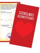 Vicces bizonyítvány szerelmeseknek_Valentinnapi ajándék