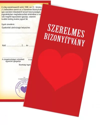 Vicces_bizonyítvány_szerelmeseknek_Valentinnapi_ajándék_