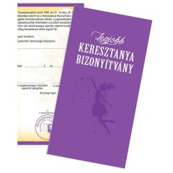 Vicces_bizonyítvány_Ajándék_keresztanyának_