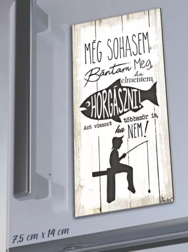 Ajándék_horgászoknak_Horgász_hűtőmágnes