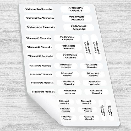 Öntapadós_név_matrica_Név_címke_Több_méretű_matrica