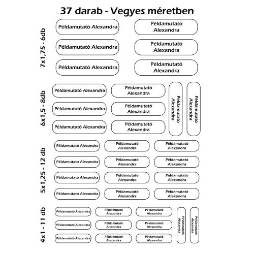 Öntapadós_név_matrica_Név_címke_Több_méretű_matrica