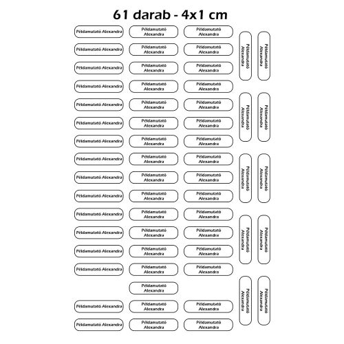 Öntapadós_név_matrica_Név_címke_Több_méretű_matrica