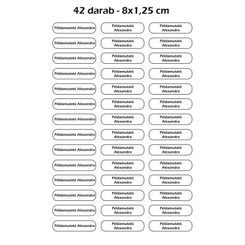 Öntapadós_név_matrica_Név_címke_Több_méretű_matrica