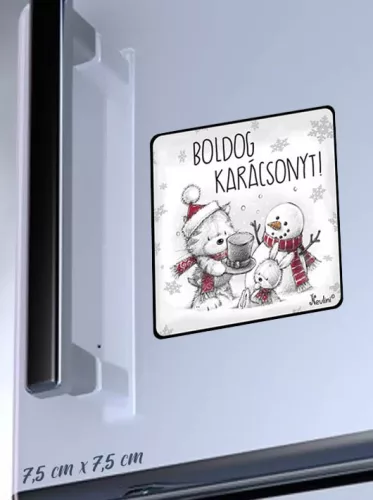 Ajándék_karácsonyra_Boldog_karácsonyt_hűtőmágnes_