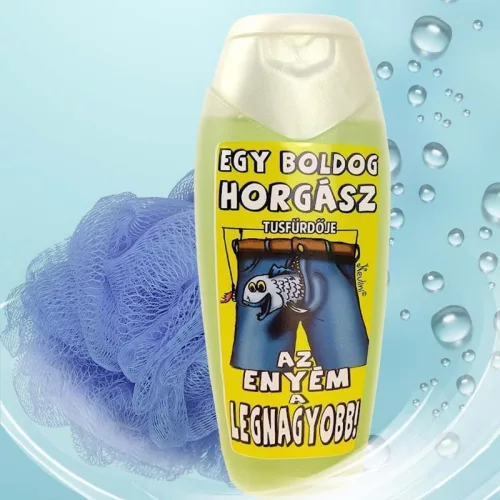 Boldog_horgász_tusfürdője_Vicces_ajándék_