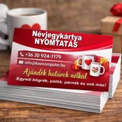   Egyedi névjegykártya nyomtatás - Kis példányszámban, 50 darabos