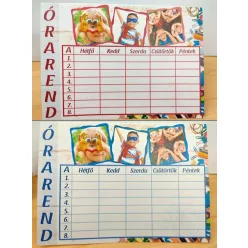 Fényképes_órarend_Egyedi_órarend_