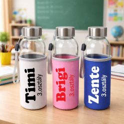 Saját neves üvegpalack - Iskolai Üvegkulacs