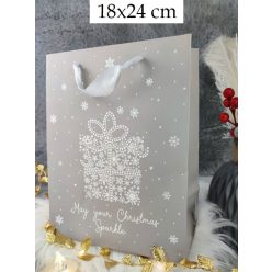 Karácsonyi_dísztáska_Szürke,_fehér_színben_