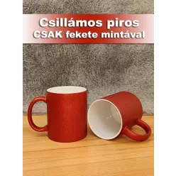 Piros_csillámos_bögre_Egyedi_bögre_