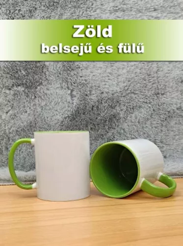 Egyedi_fényképes_bögre_világos_zöld_belsejű_Bögre_nyomtatás