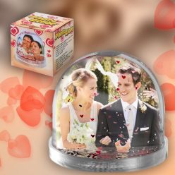 Fényképes_ajándék_Hógömb_szivecskés_