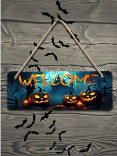 Halloweeni ajtódísz_Welcome 