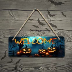 Halloweeni_ajtódísz_Welcome_