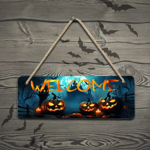 Halloweeni_ajtódísz_Welcome_