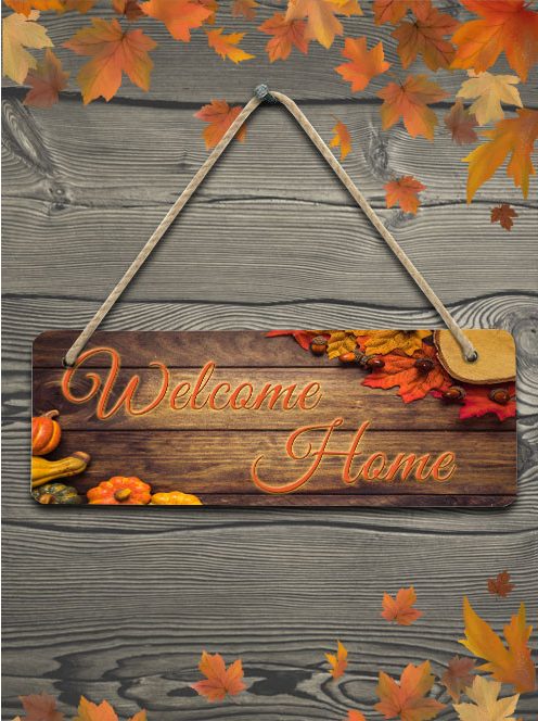 Őszi ajtódísz_Welcome Home