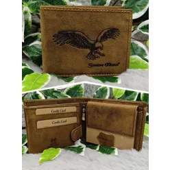 Ajándék_férfiaknak_Sas_mintás_bőr_pénztárca_