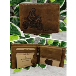 Motoros_ajándék_Gyorsasági_motor_mintás_bőr_pénztárca_