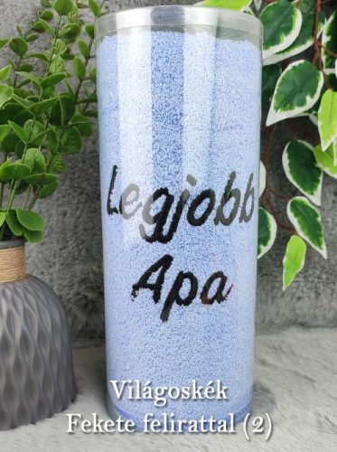 Legjobb_apa_hímzett_törölköző_Ajándék_apáknak_