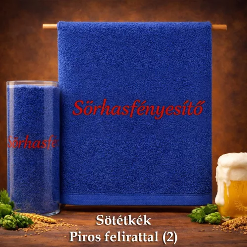 Hímzett törölköző - Sörhasfényesítő