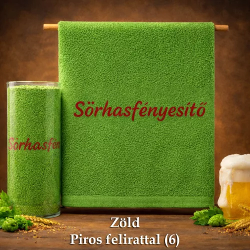 Hímzett törölköző - Sörhasfényesítő