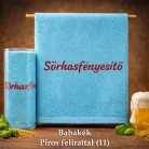 Hímzett törölköző - Sörhasfényesítő