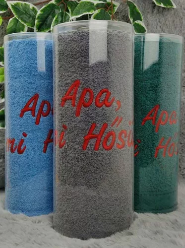 Apás_ajándék_Hímzett_törölköző_apák_napjára_